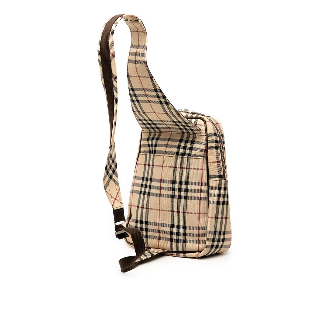 Burberry House Check Canvas Sling Backpack - 2