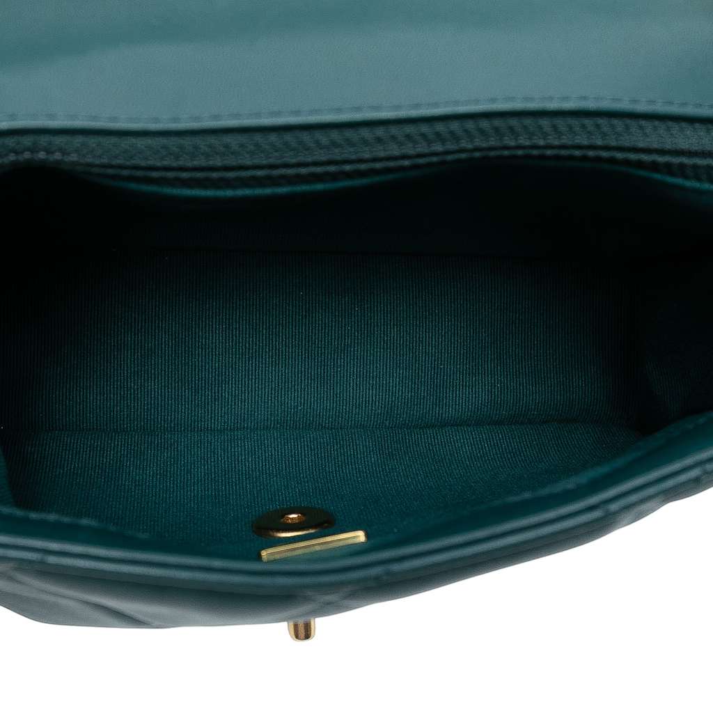 Chanel Mini Square Quilted Lambskin Bijoux Logo Chain Flap - 4