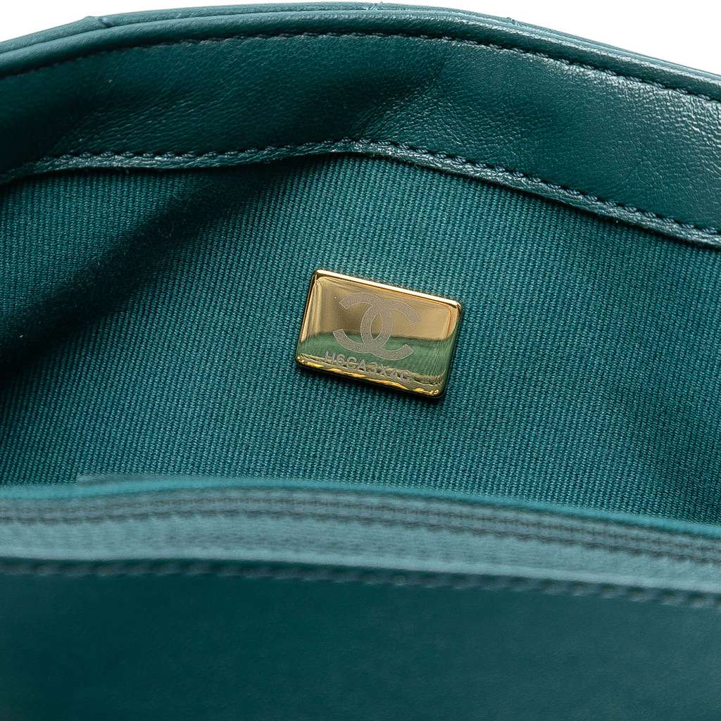 Chanel Mini Square Quilted Lambskin Bijoux Logo Chain Flap - 5