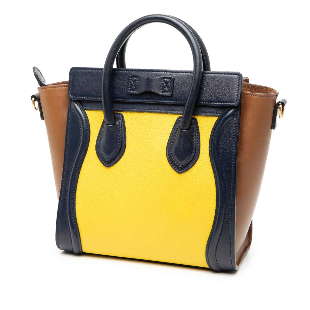 Celine Nano Tricolor Leather Luggage Tote - 2