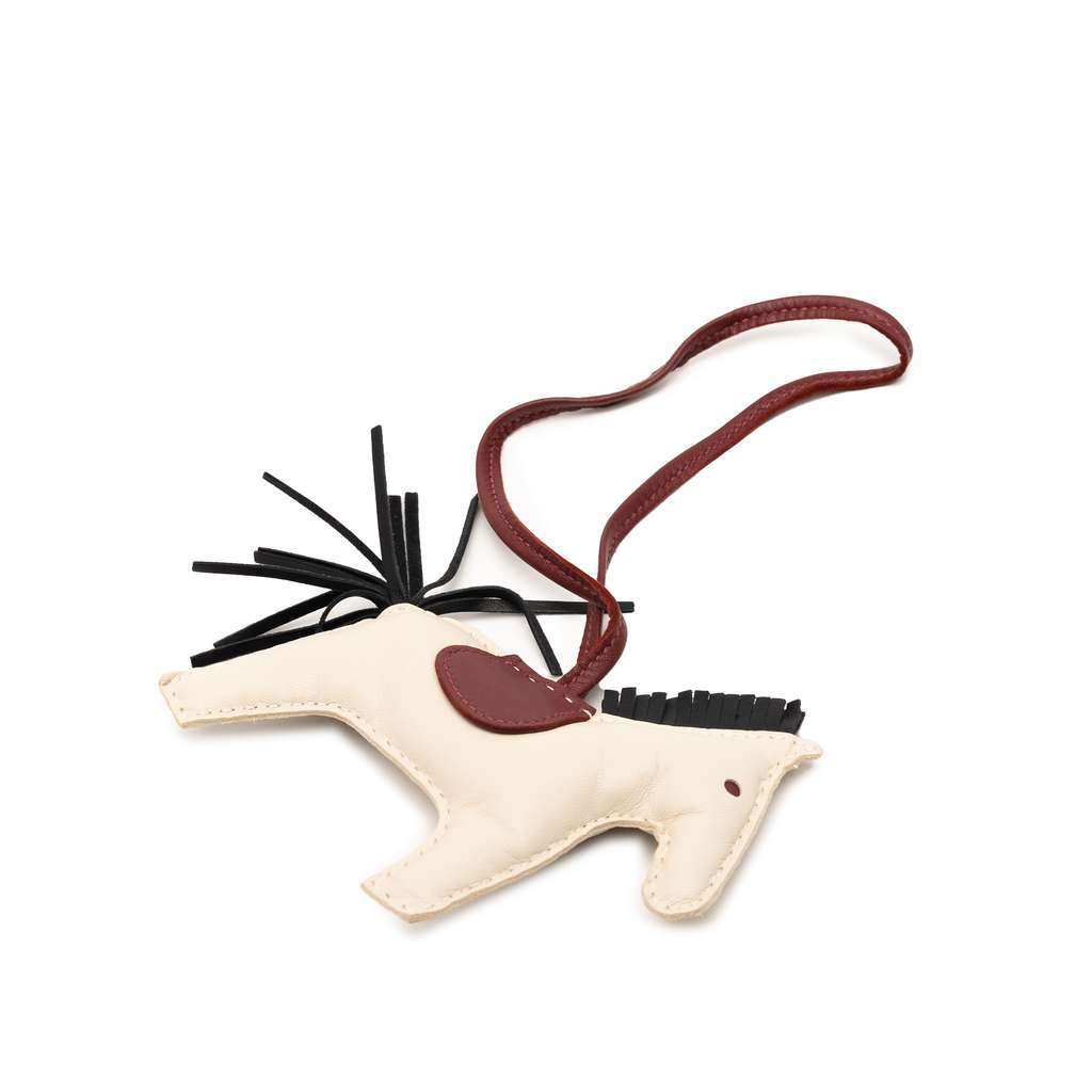 Hermès Milo Lambskin Grigri Rodeo Horse Bag Charm PM