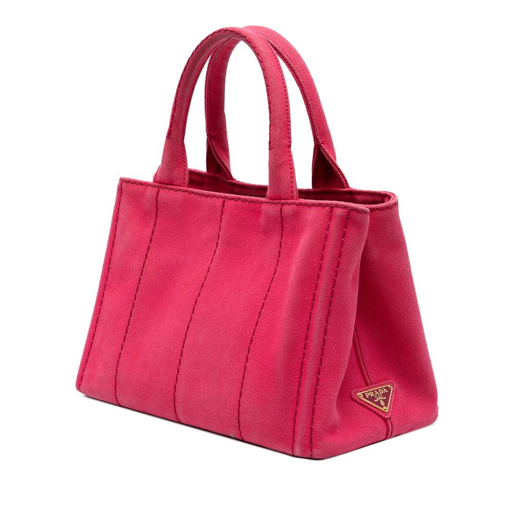 Prada Small Canvas Canapa Logo Satchel - 2