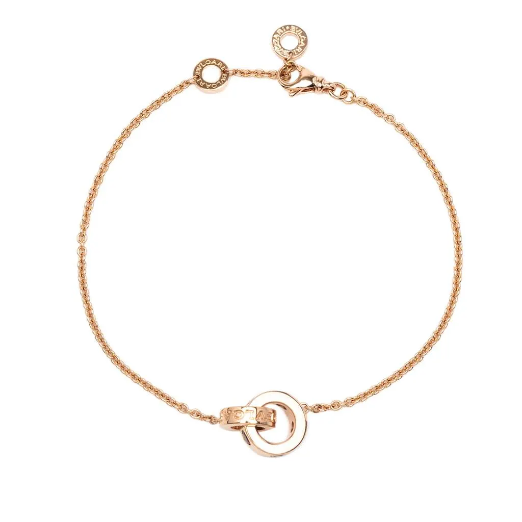 Bvlgari 18K Rose Gold Amethyst and Tourmaline Roman Sorbets Bracelet Pink Rose Gold Very good - Front View