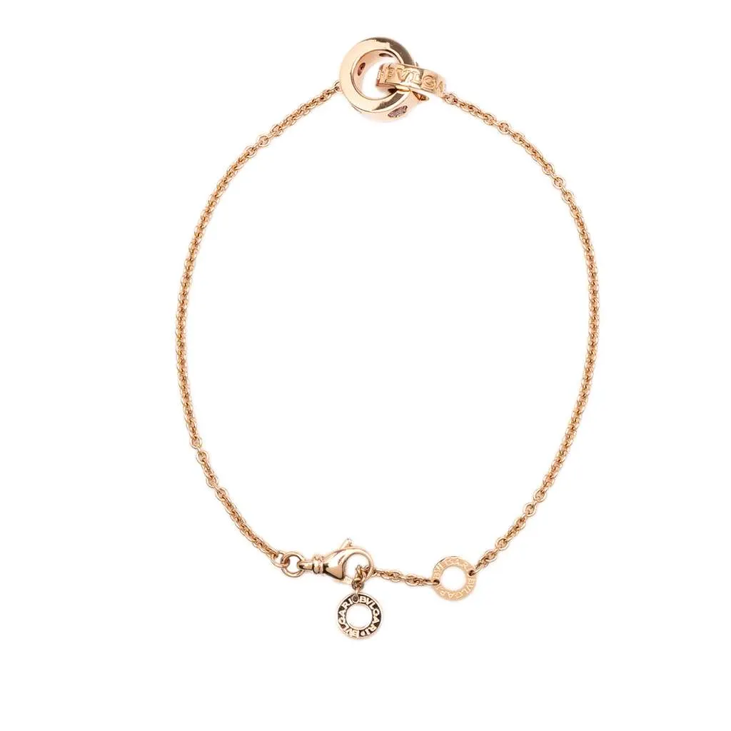 Bvlgari 18K Rose Gold Amethyst and Tourmaline Roman Sorbets Bracelet Pink Rose Gold Very good - Inside View
