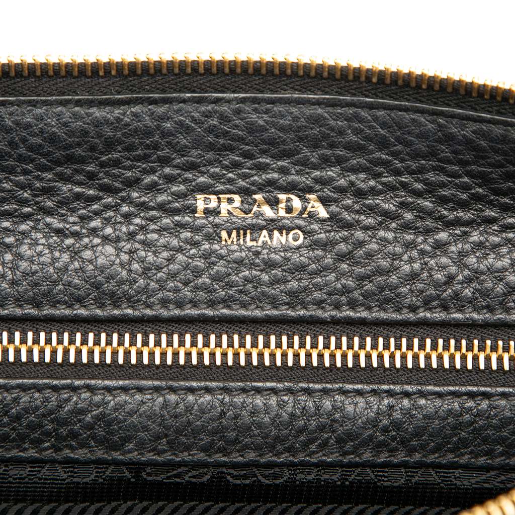 Prada Vitello Daino Zip Top Satchel - 5