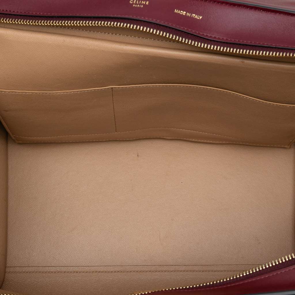 Celine Medium Leather Trapeze Satchel - 4