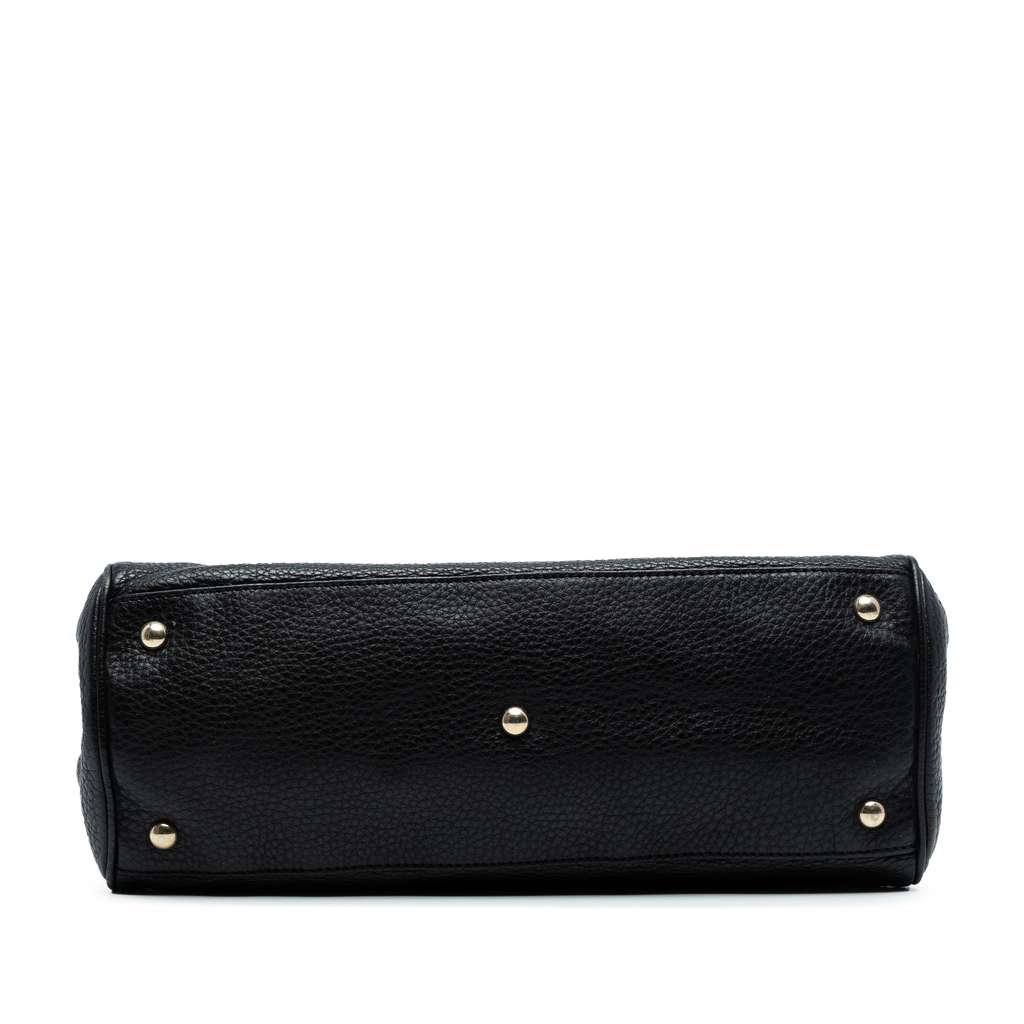 Gucci Medium Calfskin Bamboo Shopper Satchel - 3