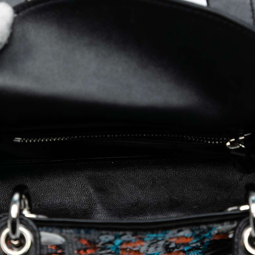 Dior Mini Calfskin Cannage Sequin Lady Dior - 4