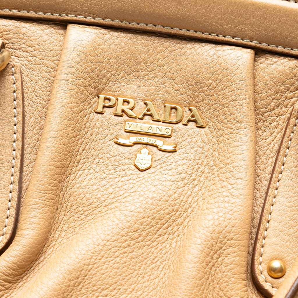 Prada Cervo Antik Frame Handbag - 5