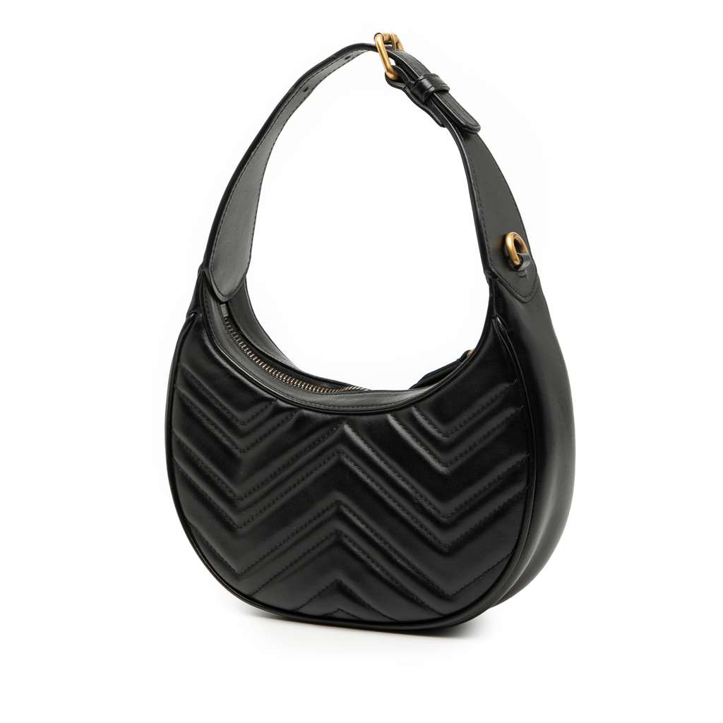 Gucci Mini GG Marmont Half Moon Bag - 2