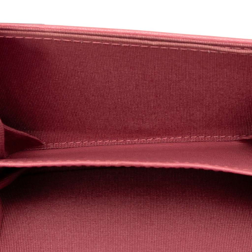 Chanel Quilted Sheepskin Mademoiselle Card Holder on Chain - 4