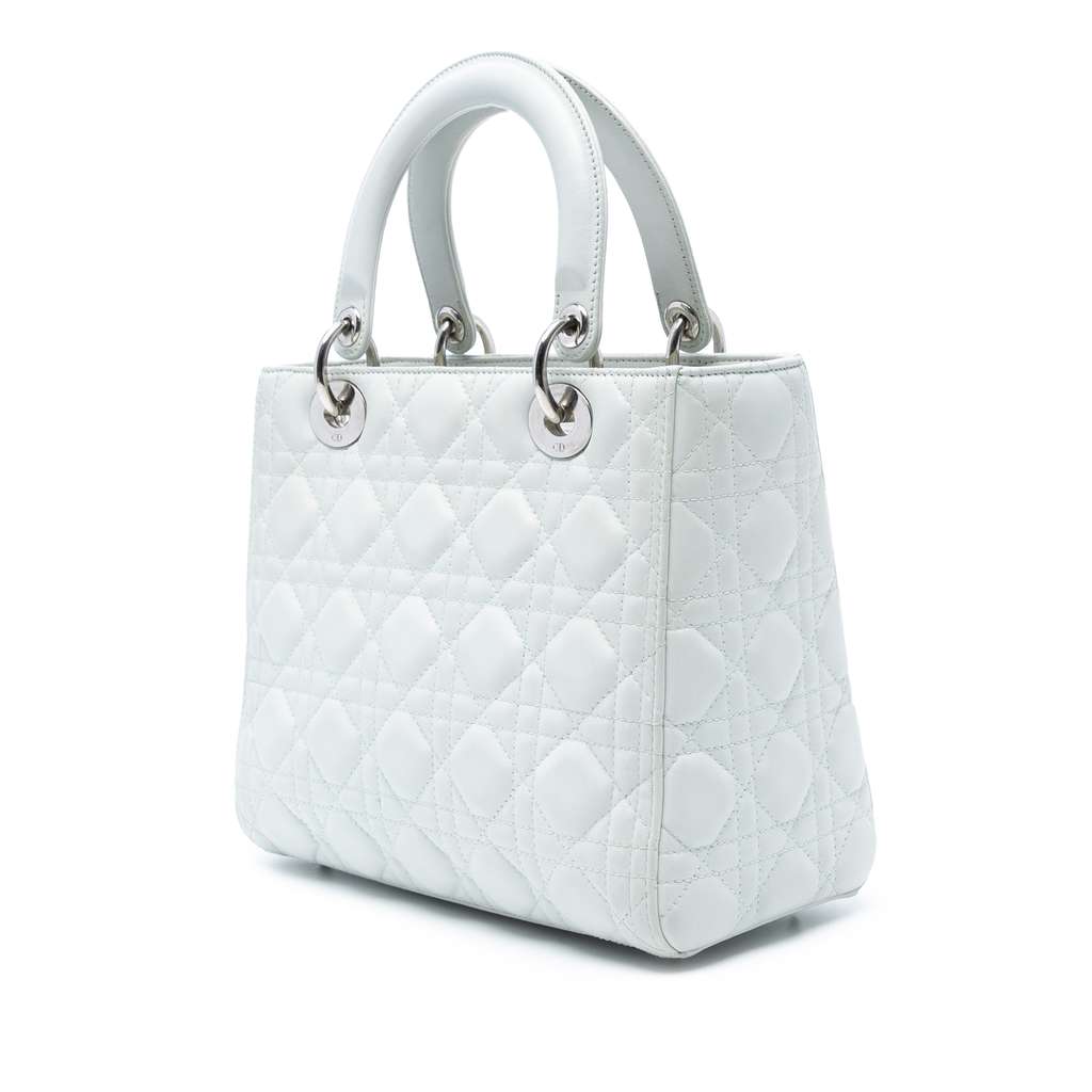 Dior Medium Lambskin Cannage Lady Dior - 2