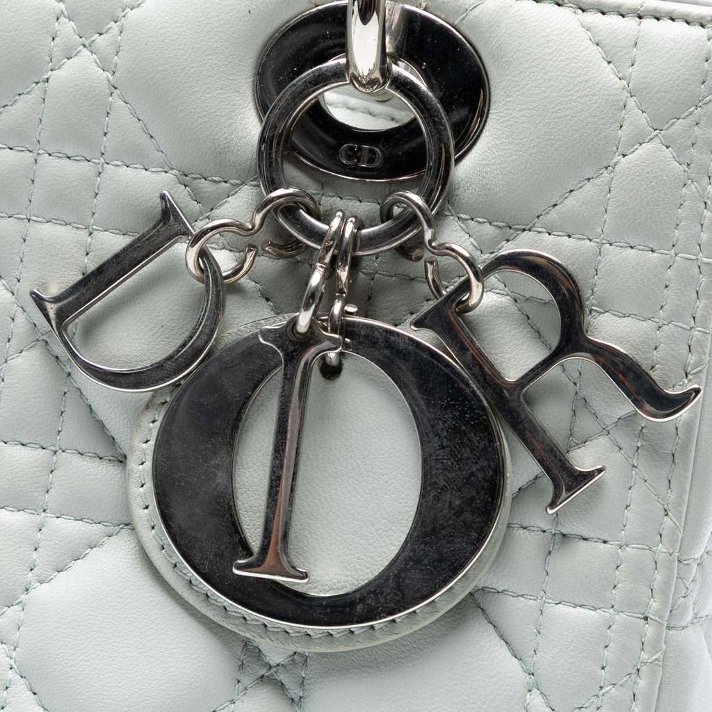 Dior Medium Lambskin Cannage Lady Dior - 5