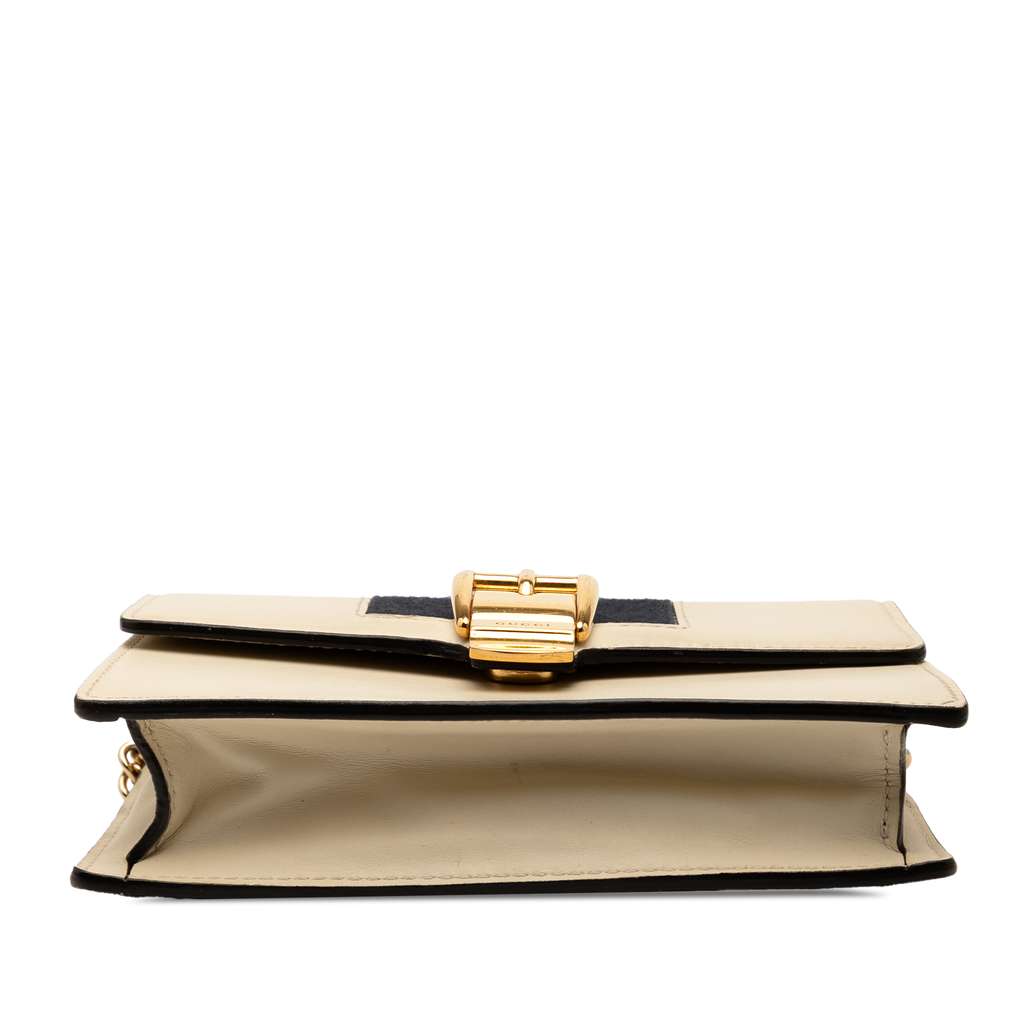 Gucci Super Mini Leather Sylvie Chain Crossbody - 3