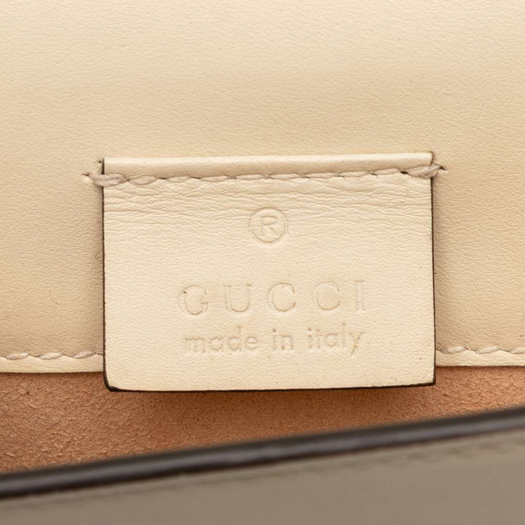 Gucci Super Mini Leather Sylvie Chain Crossbody - 5