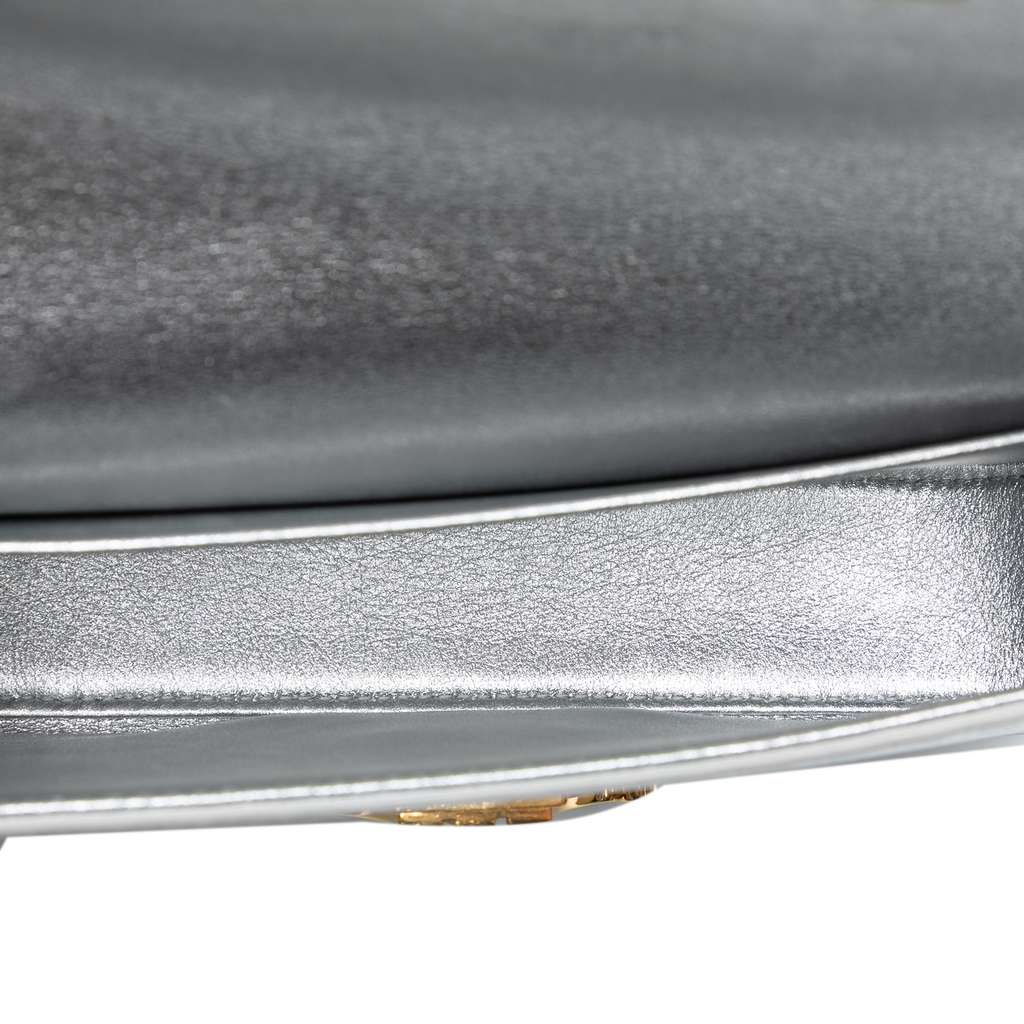 Celine Triomphe All Over Laminated Calfskin Claude Shoulder Bag - 4