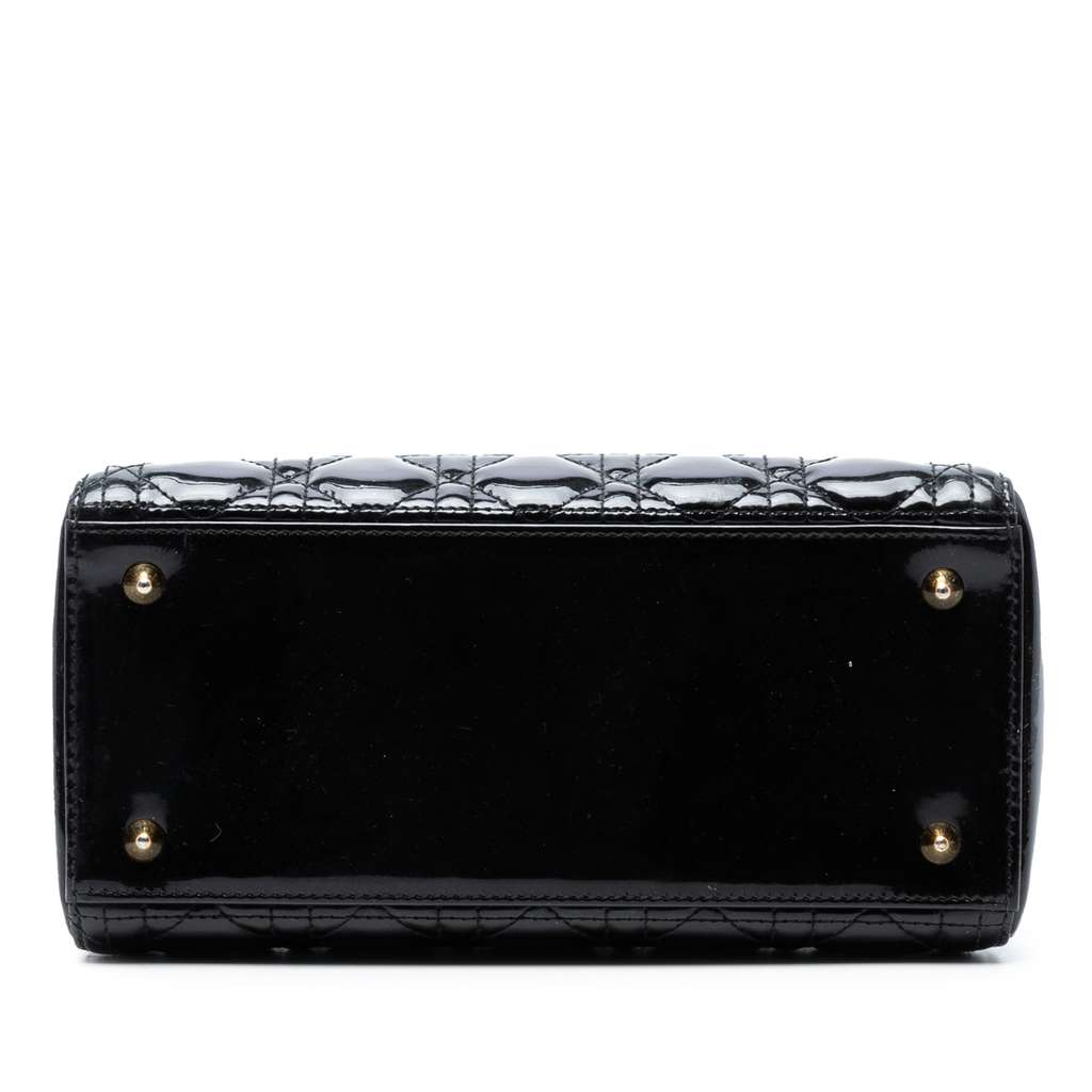 Dior Medium Patent Cannage Lady Dior - 3