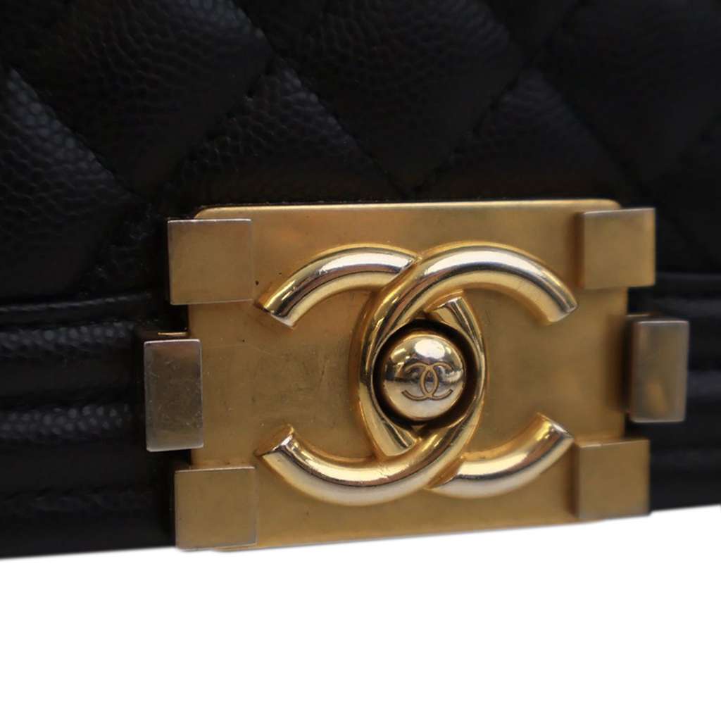Chanel Small Quilted Caviar Boy Flap - 5
