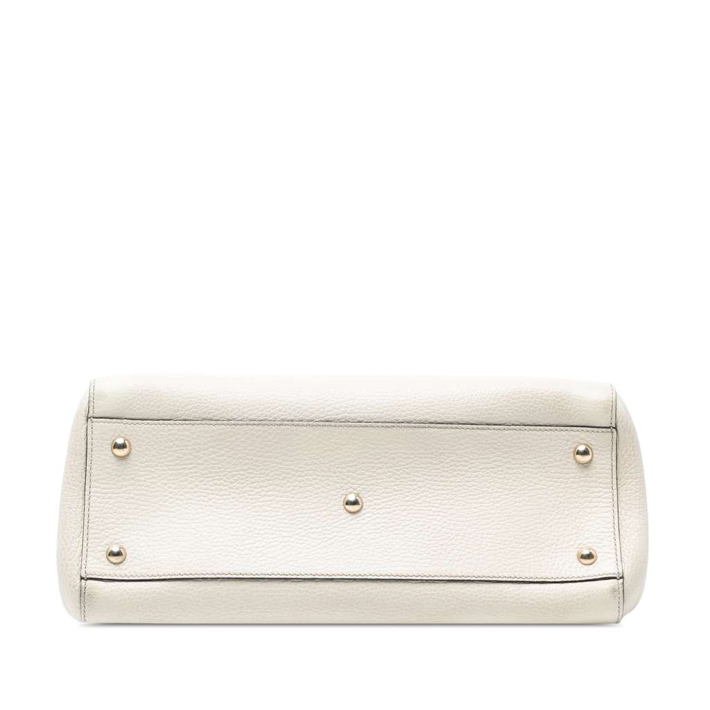 Gucci Calfskin Swing Top Handle Satchel - 3