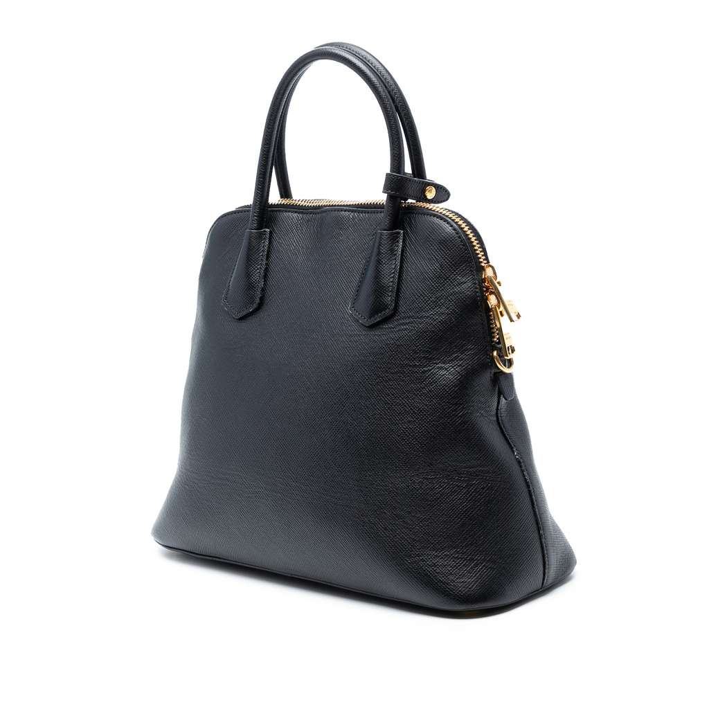 Prada Large Saffiano Cuir Dome Satchel - 2