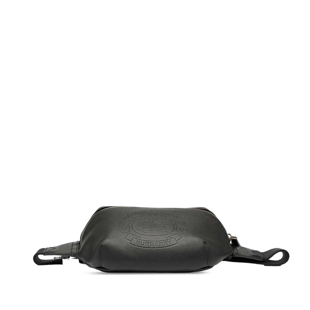Burberry Crest Embossed Leather Bum Bag - 3