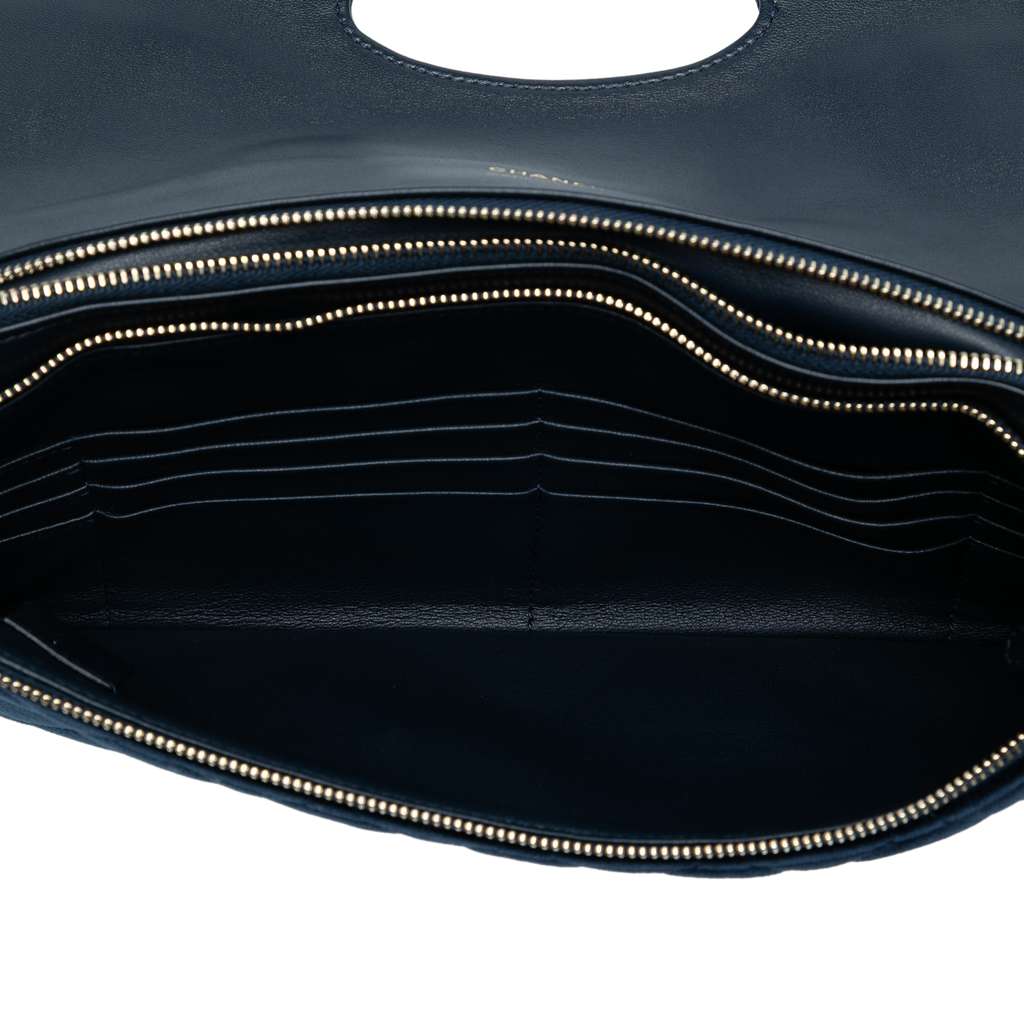 Chanel Quilted Velvet 31 Clutch - 4