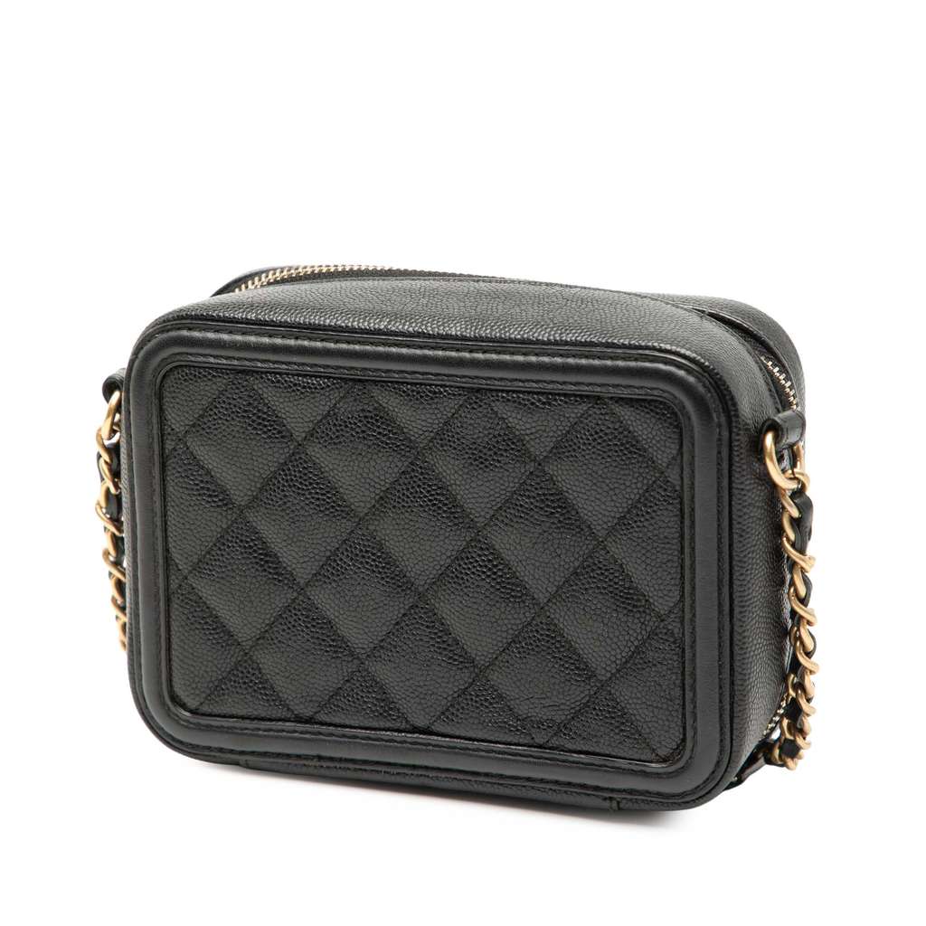 Chanel Mini Caviar CC Filigree Vanity Case - 2