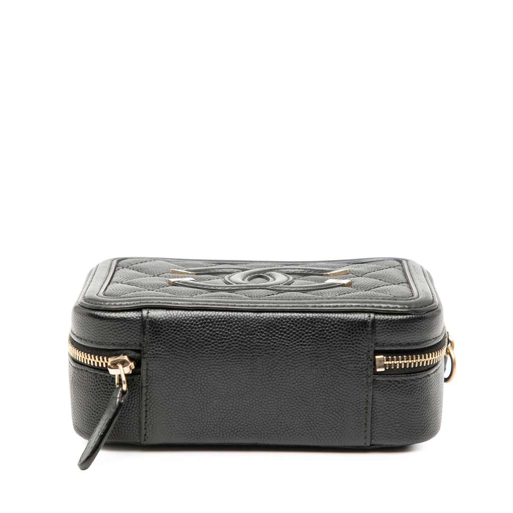 Chanel Mini Caviar CC Filigree Vanity Case - 3