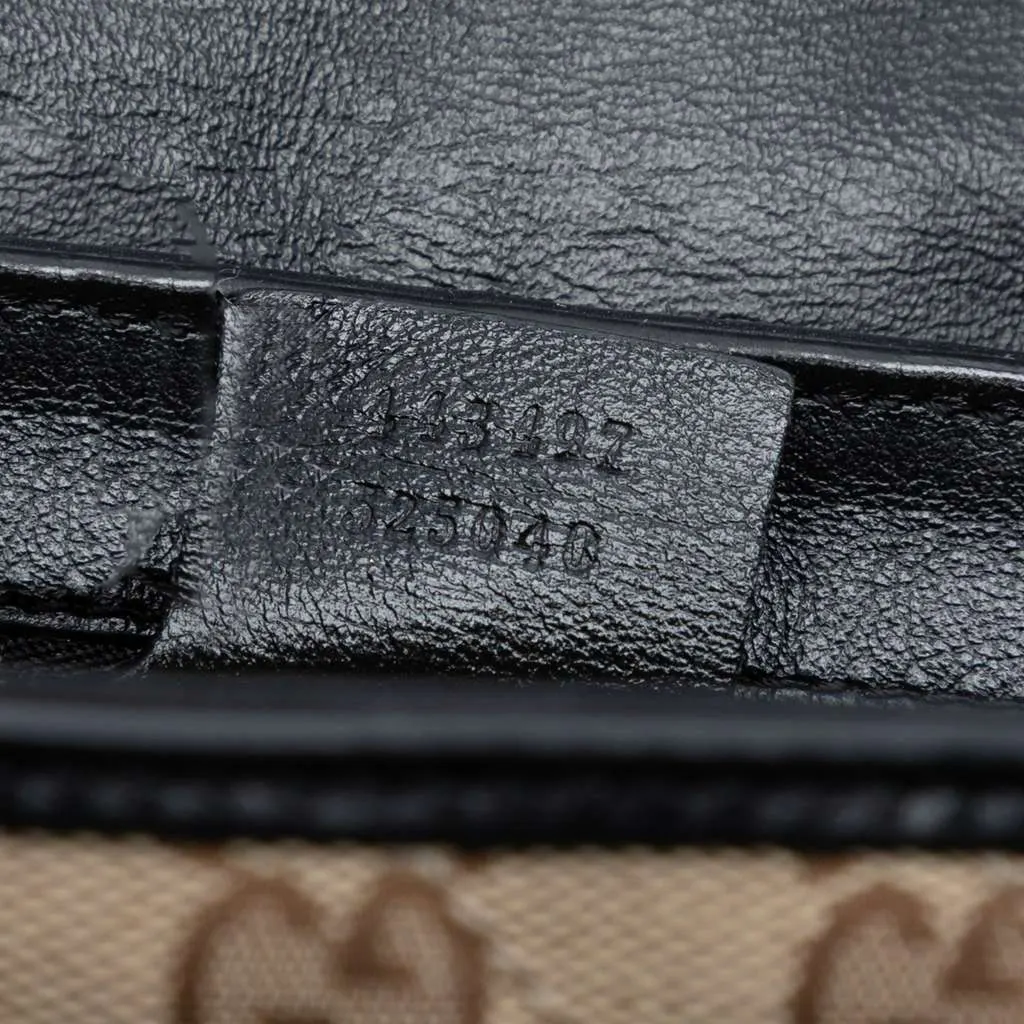 Gucci Medium GG Marmont Matelasse Diagonal GG Canvas Shoulder Bag Brown Canvas Good - Box View