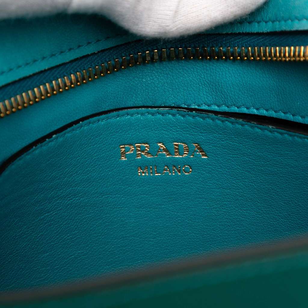 Prada Bicolor Saffiano Vernice Esplanade Crossbody - 5