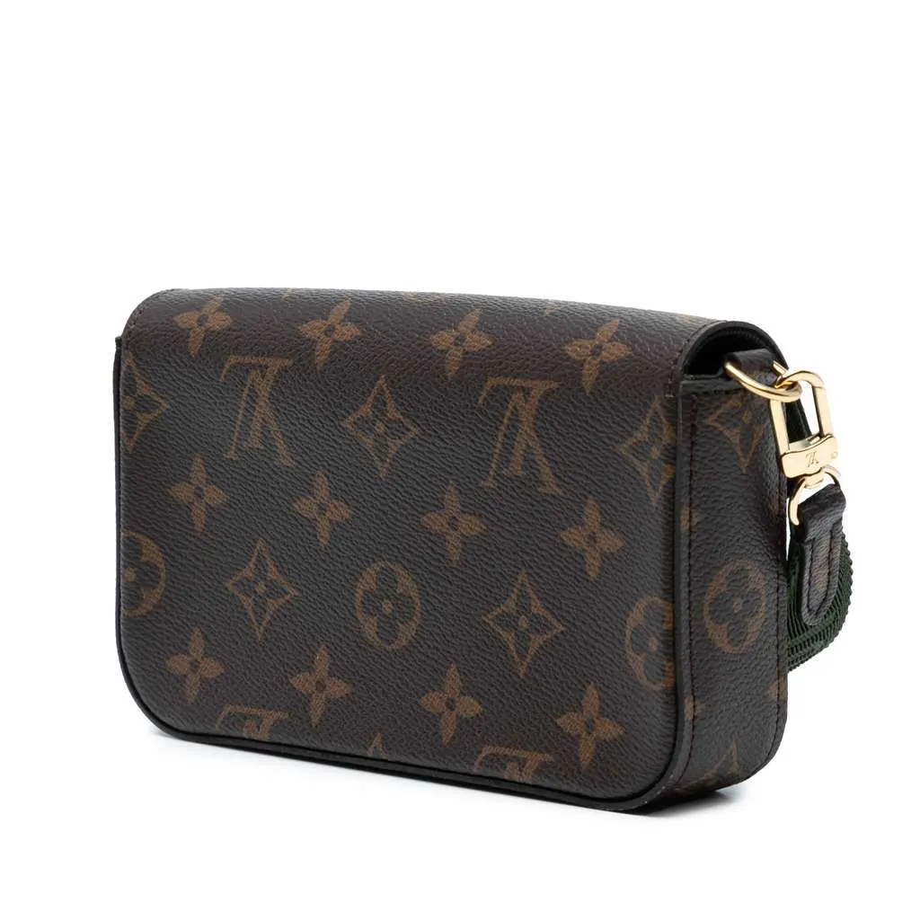 Louis Vuitton Monogram Felicie Strap And Go Brown Good - Back View