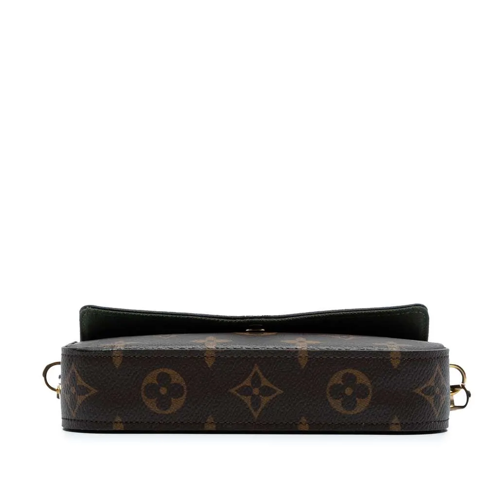 Louis Vuitton Monogram Felicie Strap And Go Brown Good - Inside View
