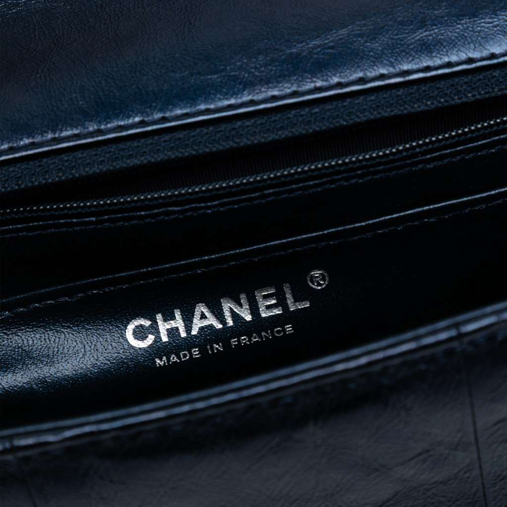 Chanel Mini Rectangular Classic Glazed Calfskin Studded Airlines Single Flap - 5