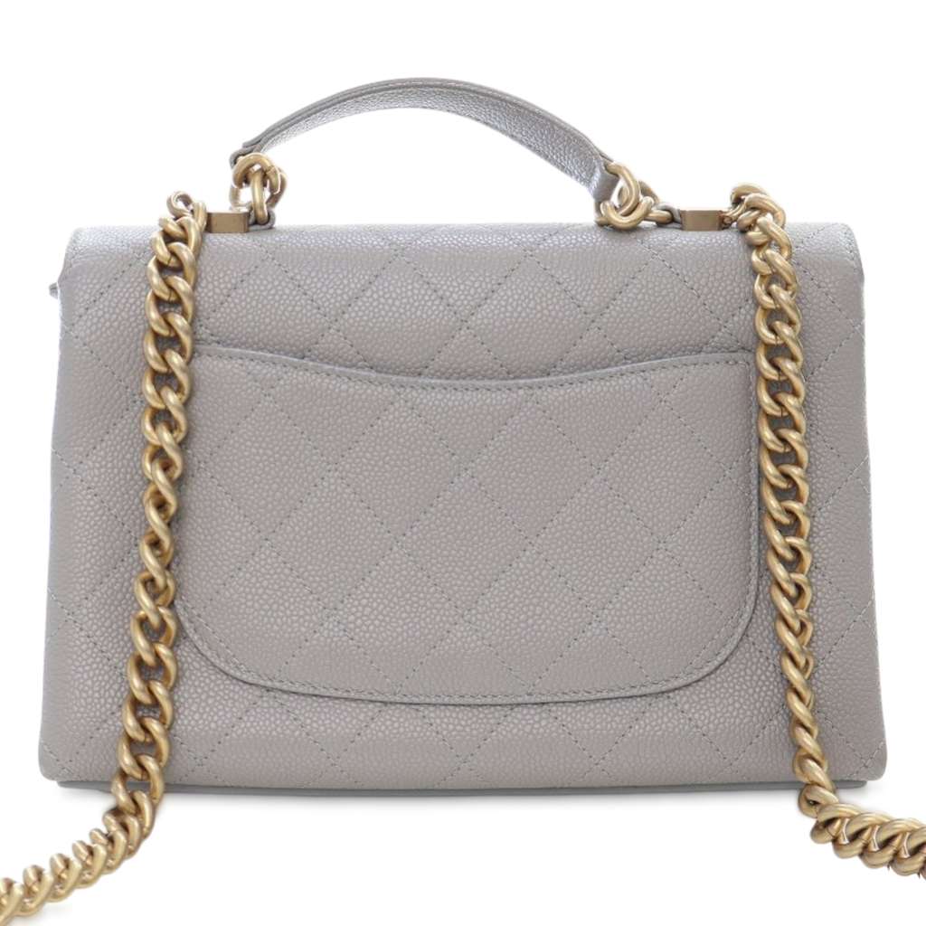 Chanel Medium Stitched Caviar Chic Affinity Top Handle Bag - 3