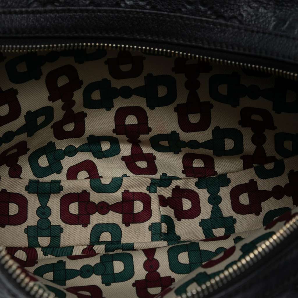 Gucci Guccissima Half Moon Bamboo Ring Hobo - 4