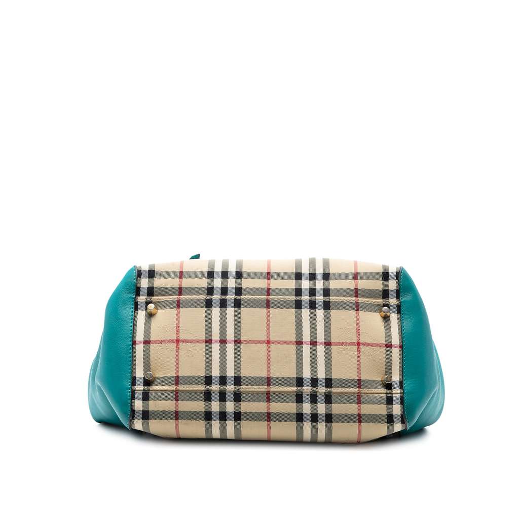 Burberry Small Haymarket Check Canvas and Leather Canterbury Tote - 3