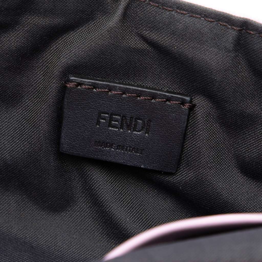 Fendi Mini Zucca Embossed Velvet Baguette Satchel - 5