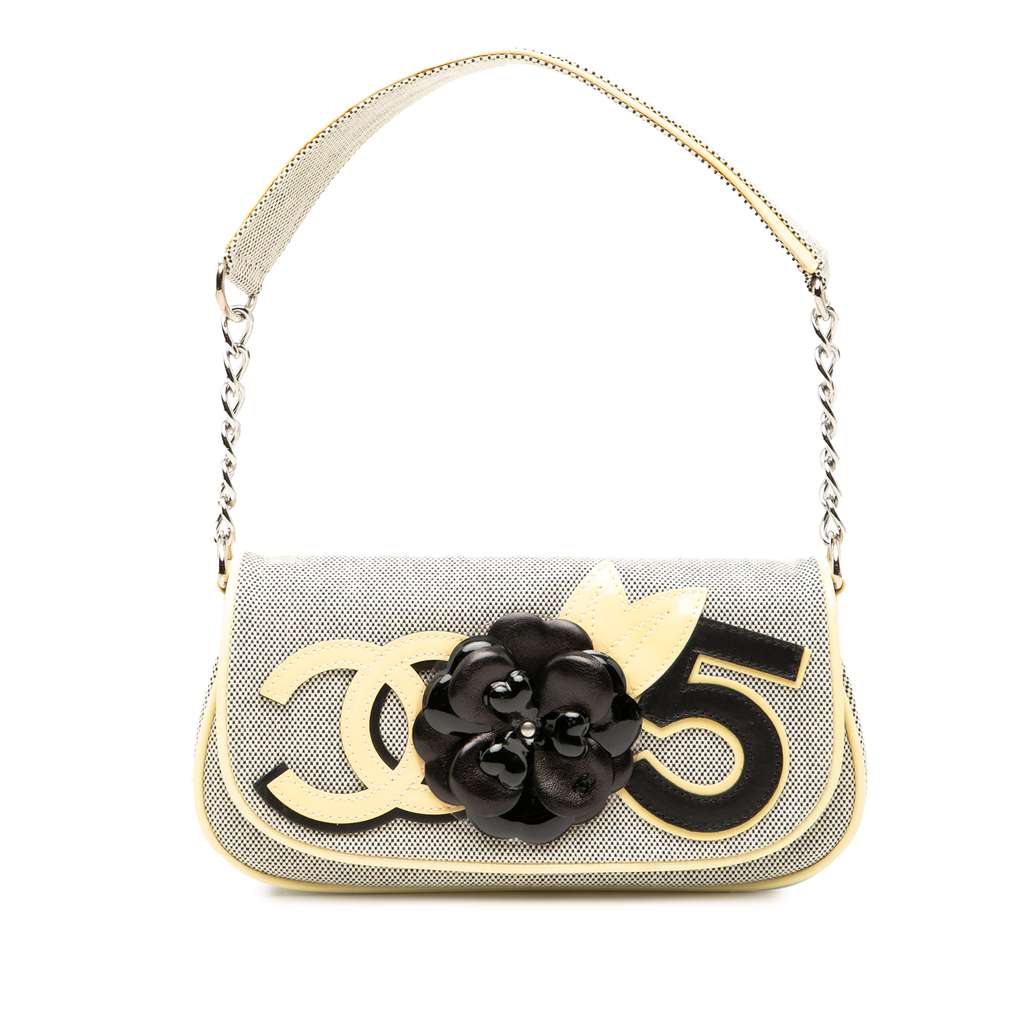 Chanel Canvas CC Camellia No. 5 Shoulder Bag