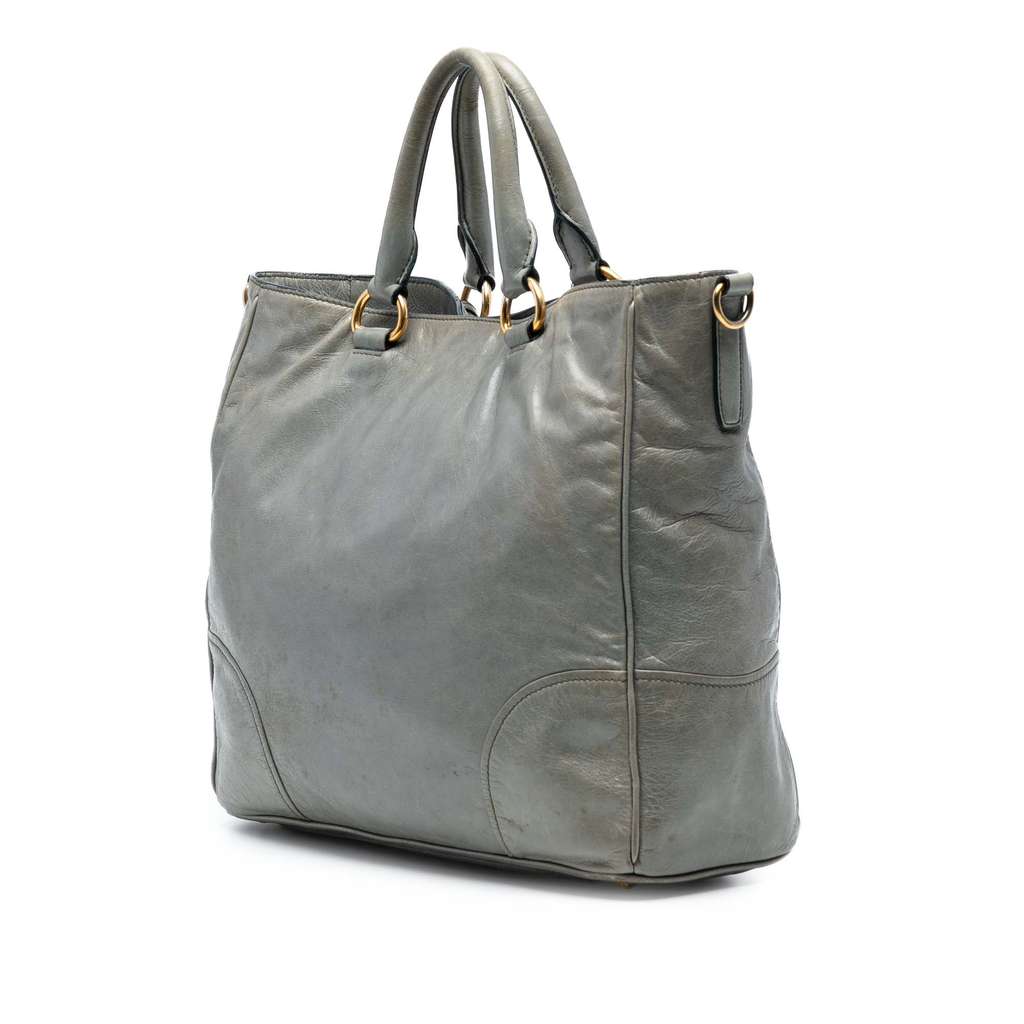 Prada Vitello Shine Satchel - 2