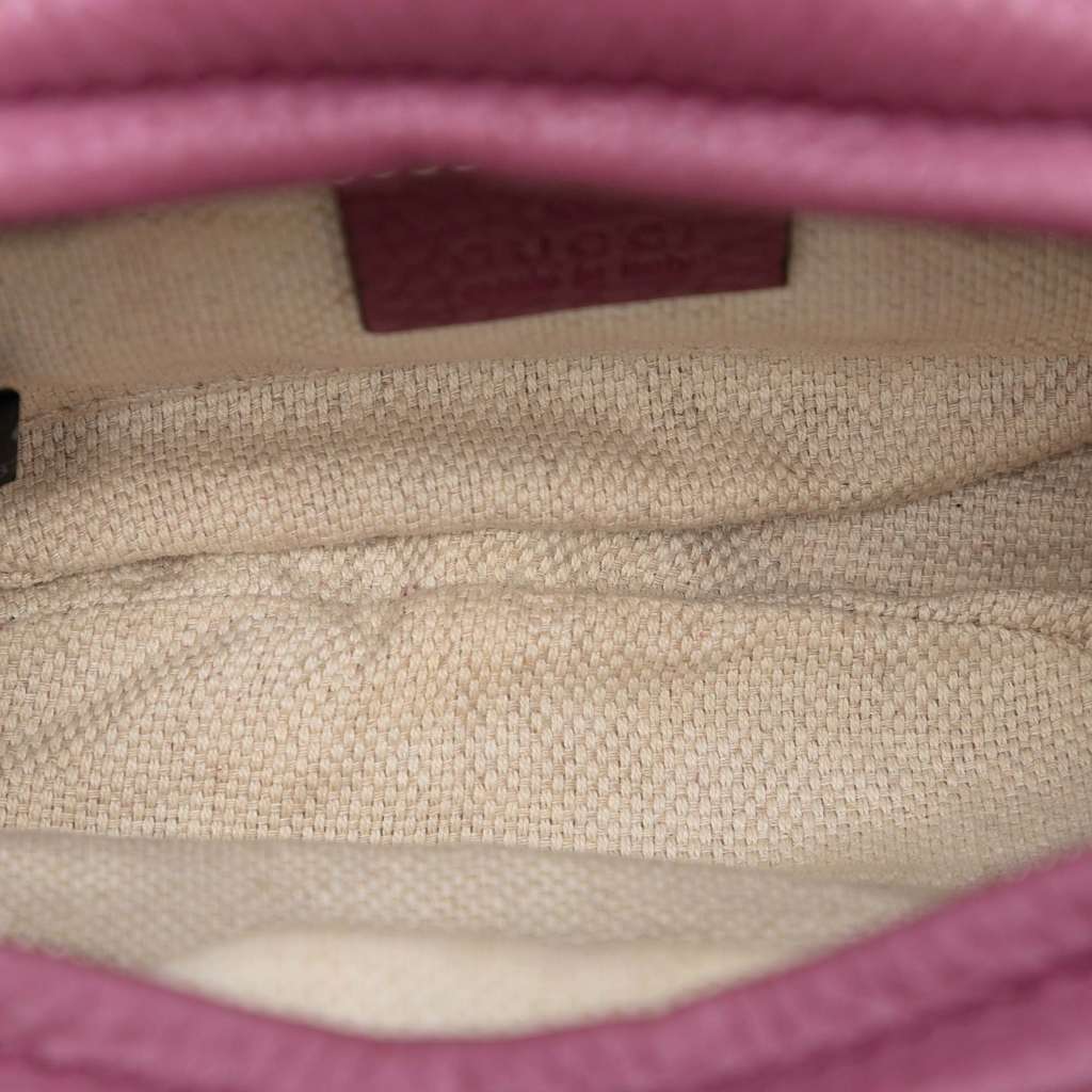 Gucci Mini Pebbled Calfskin Soho Chain Crossbody - 4