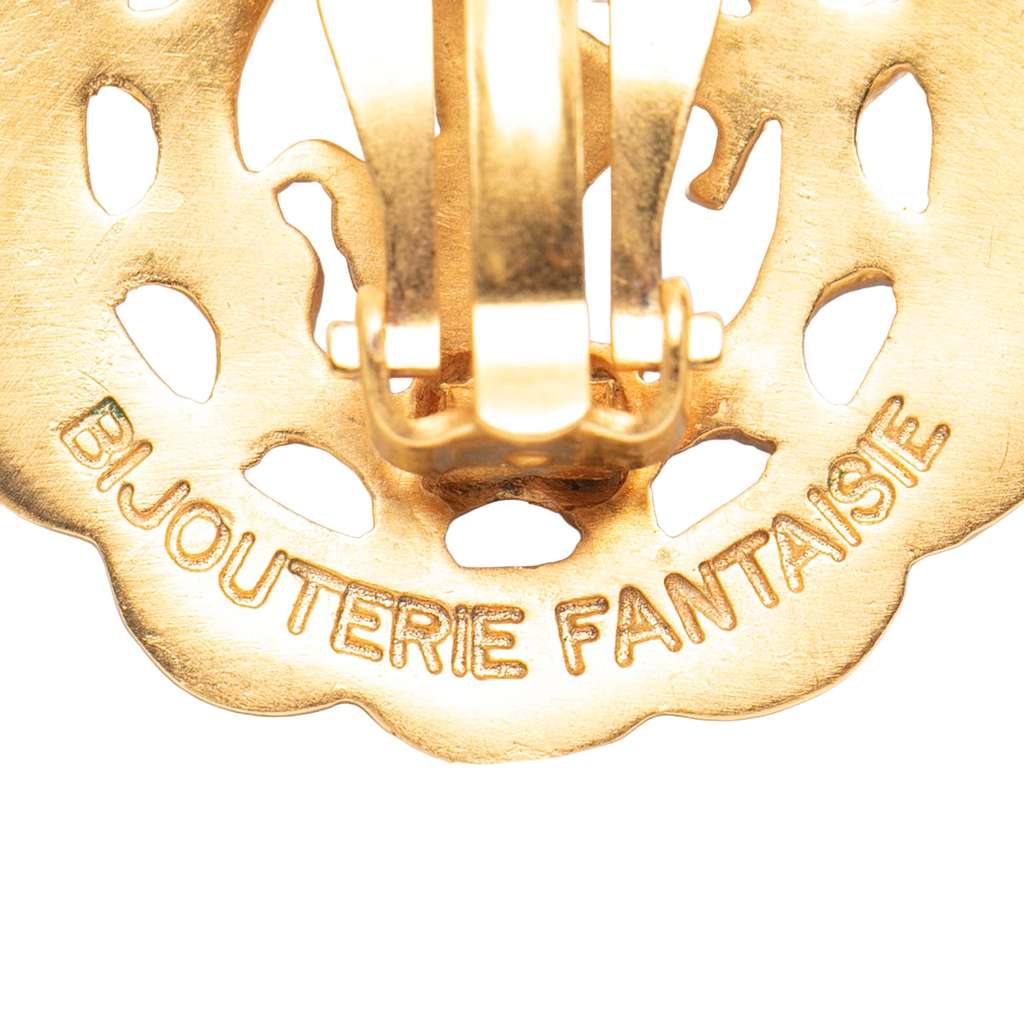 Hermès Gold Plated Bijouterie Fantaisie Clip on Earrings - 3