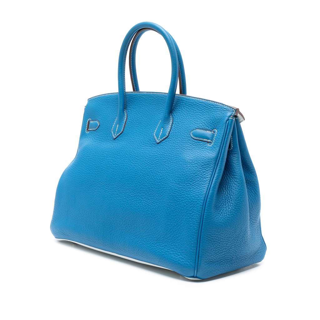 Hermès Limited Edition Bicolor Clemence Birkin Retourne 35 - 2