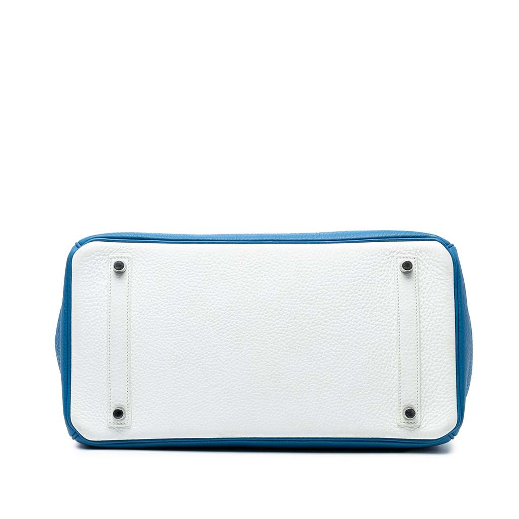 Hermès Limited Edition Bicolor Clemence Birkin Retourne 35 - 3