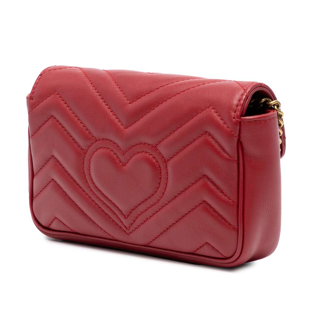 Gucci Mini GG Marmont Matelasse Leather Flap Crossbody - 2