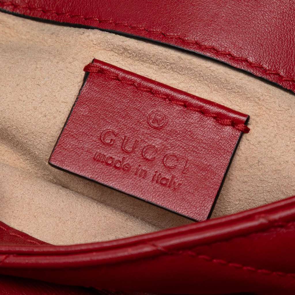 Gucci Mini GG Marmont Matelasse Leather Flap Crossbody - 5