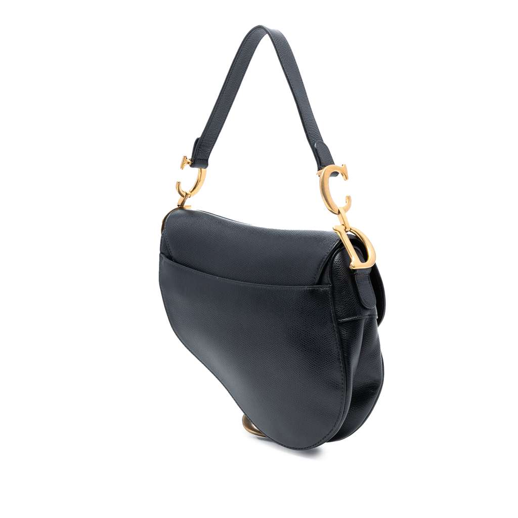 Dior Grained Calfskin Saddle Bag - 2