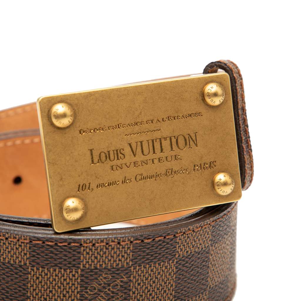 Louis Vuitton Damier Ebene Inventeur Belt - 4