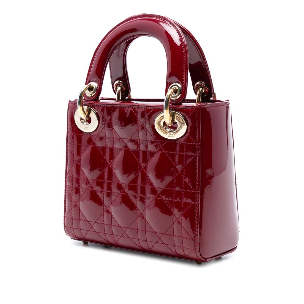 Dior Mini Patent Cannage Lady Dior - 2