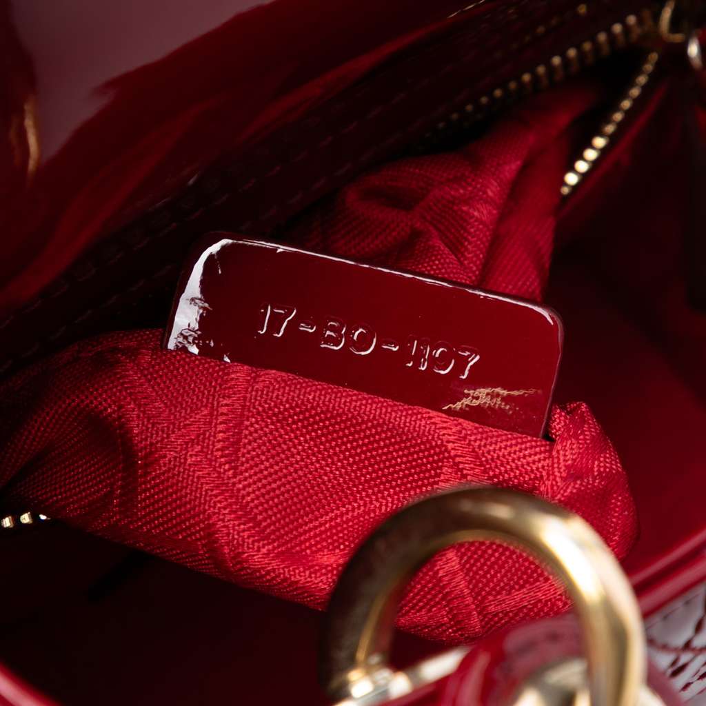 Dior Mini Patent Cannage Lady Dior - 5