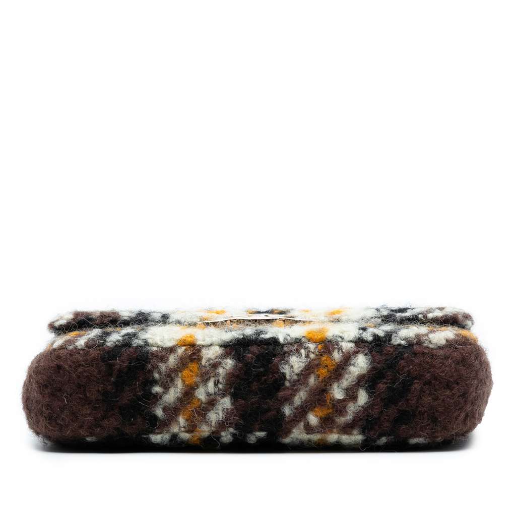 Celine Wool Triomphe Chain Shoulder Bag - 3